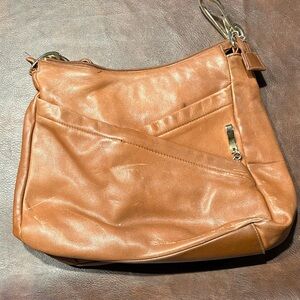 Chic Brown Leather Shoulder Bag